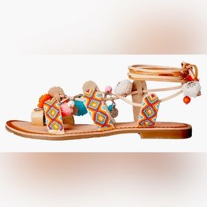 Chinese Laundry Women's Posh Toe Ring Pom Pom Sandal